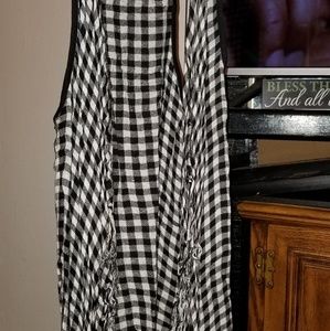Black & White Checkered Vest